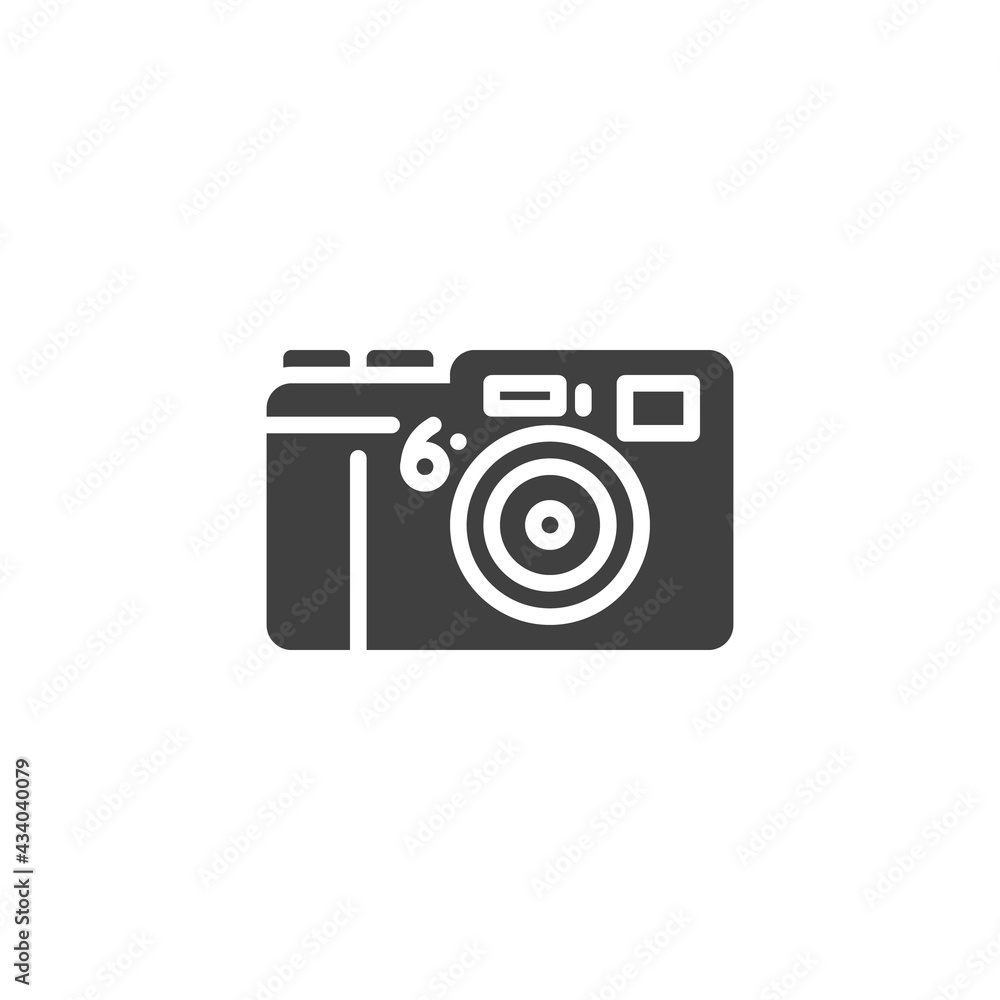 Photo camera vector icon