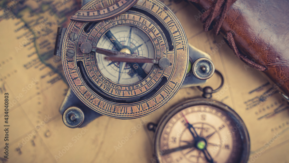 Nautical Brass Compass 