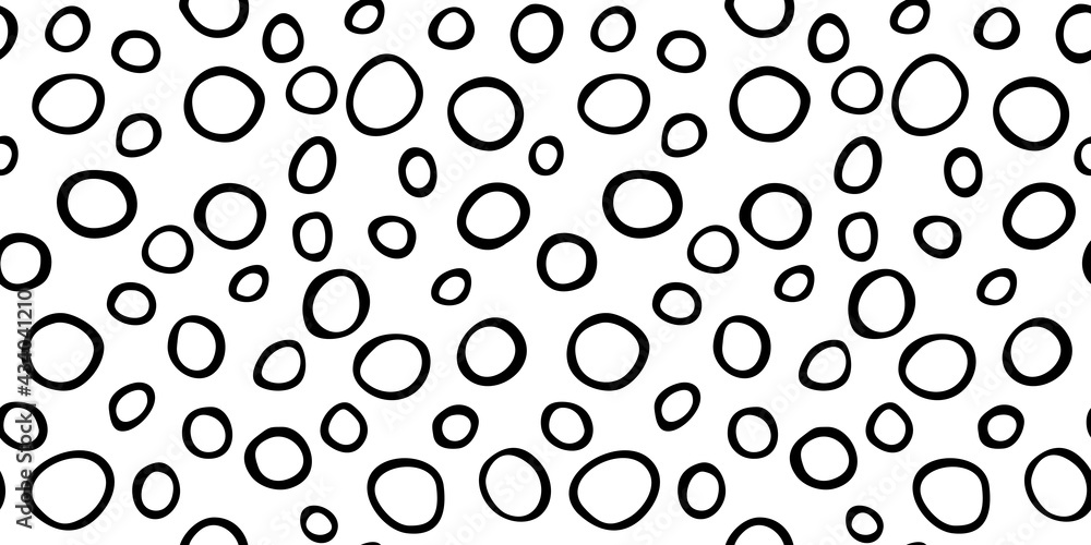 Spotty abstract vector seamless pattern. Random rings, dots, circles, spots, stains, bubbles, stones. Design for fabric, funny cute print. Irregular random texture. Repetitive graphic background Spotty abstract vector seamless pattern. Random rings, dots, circles, spots, stains, bubbles, stones. Design for fabric, funny cute print. Irregular random texture. Repetitive graphic background