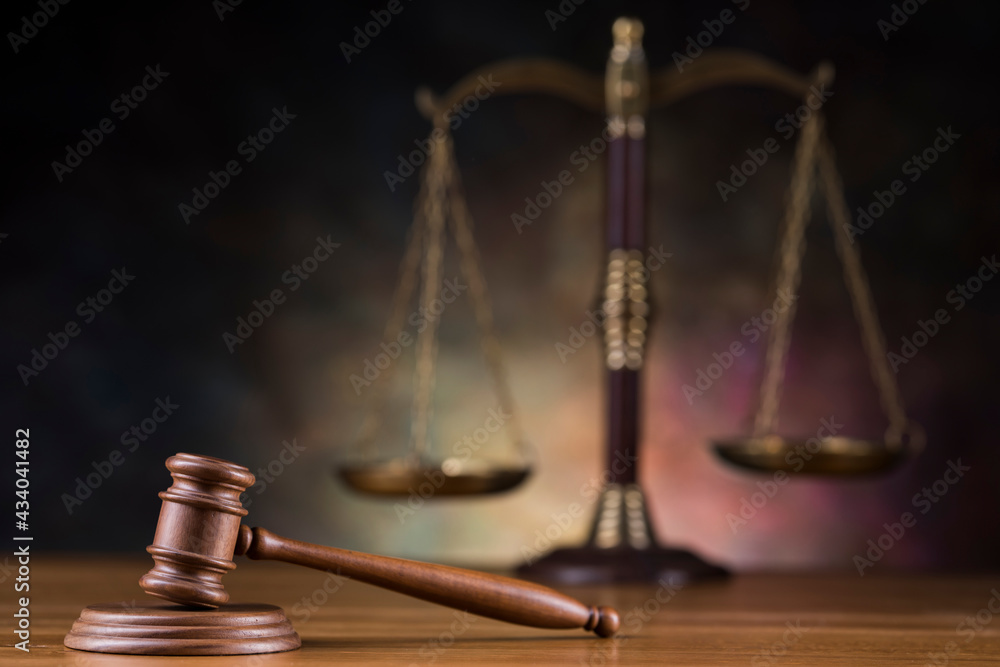 Law wooden gavel barrister, justice concept Law wooden gavel barrister, justice concept