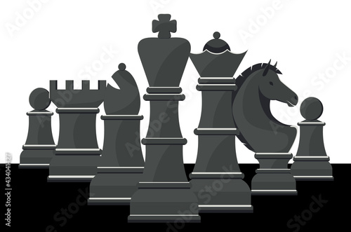 Chess figures design