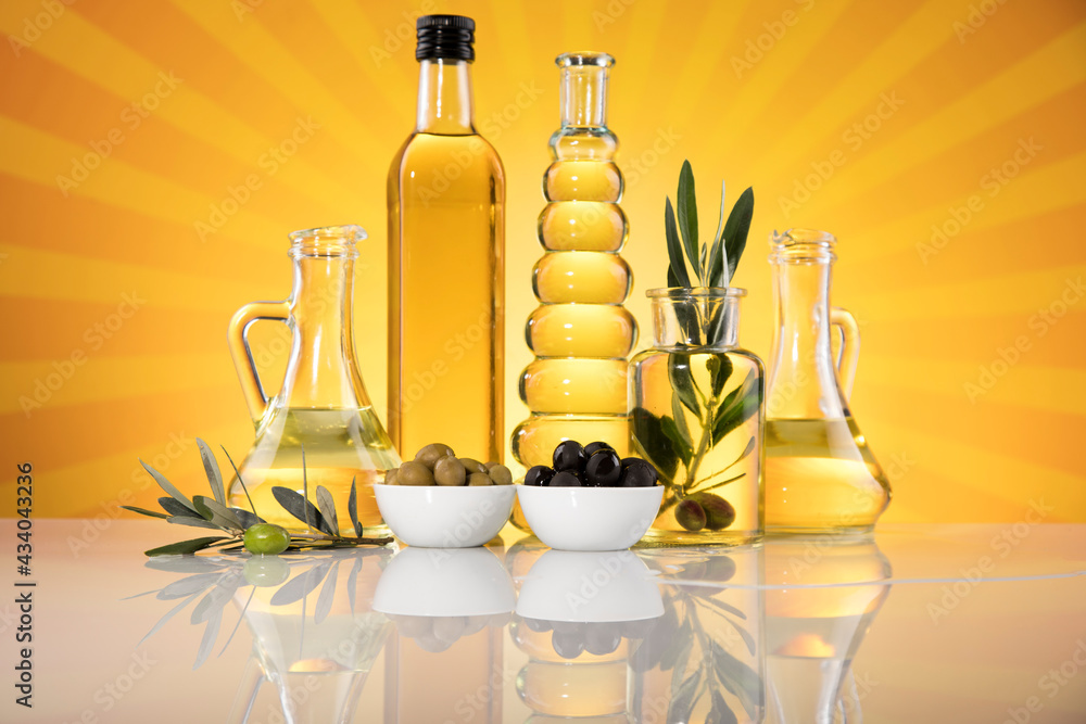 Healthy oil from rapeseed oil. Cooking oils in bottle Healthy oil from rapeseed oil. Cooking oils in bottle