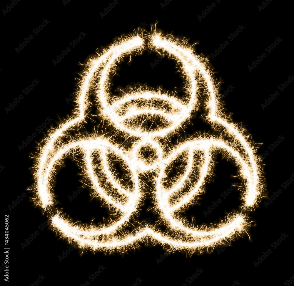 Biohazard symbol - Made out of sparkles Biohazard symbol - Made out of sparkles