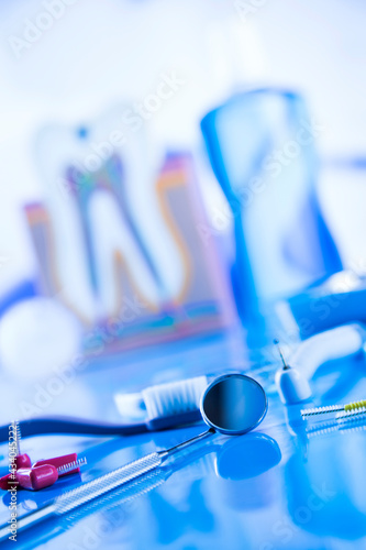 Dentistry office, medicine equipment tools