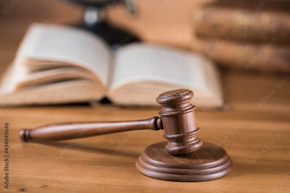 The gavel of a judge in court The gavel of a judge in court