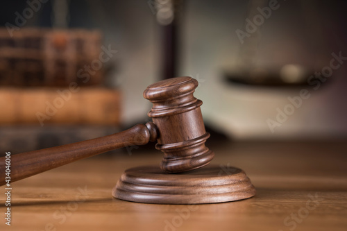 Law wooden gavel barrister, justice concept, legal system concept © Sebastian Duda