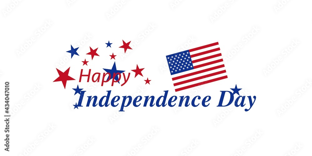 Independence day concept. Decorative Calligraphy. Usa Independence day background, wallpaper, Design elements. Vector illustration. Independence day concept. Decorative Calligraphy. Usa Independence day background, wallpaper, Design elements. Vector illustration.