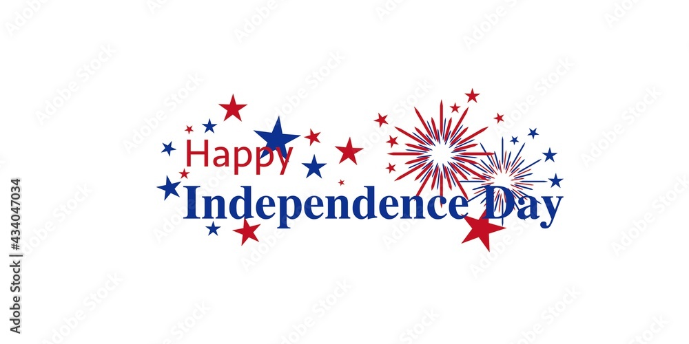 Independence day concept. Decorative Calligraphy. Usa Independence day background, wallpaper, Design elements. Vector illustration. Independence day concept. Decorative Calligraphy. Usa Independence day background, wallpaper, Design elements. Vector illustration.