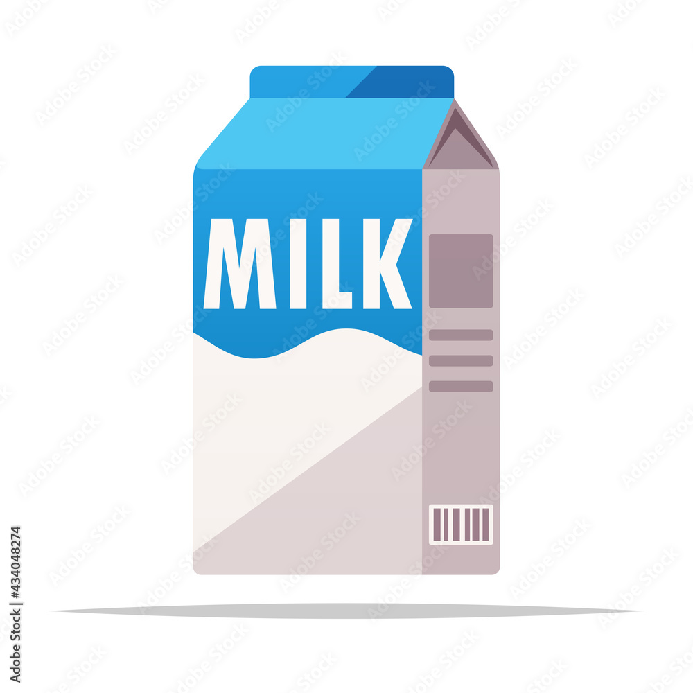 Carton of milk vector isolated illustration Carton of milk vector isolated illustration