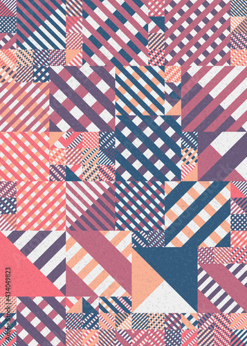 Abstract Geometric Pattern generative computational art illustration