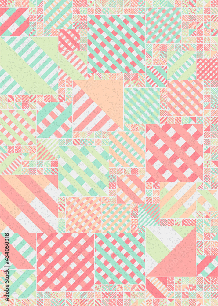 Fototapeta premium Abstract Geometric Pattern generative computational art illustration