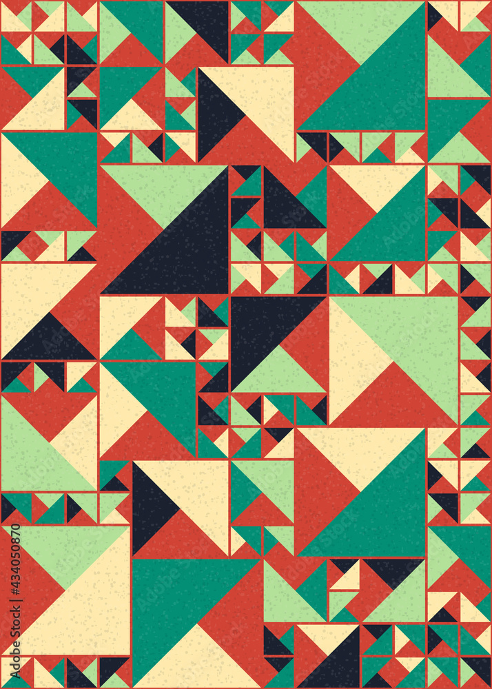 Obraz premium Abstract Geometric Pattern generative computational art illustration
