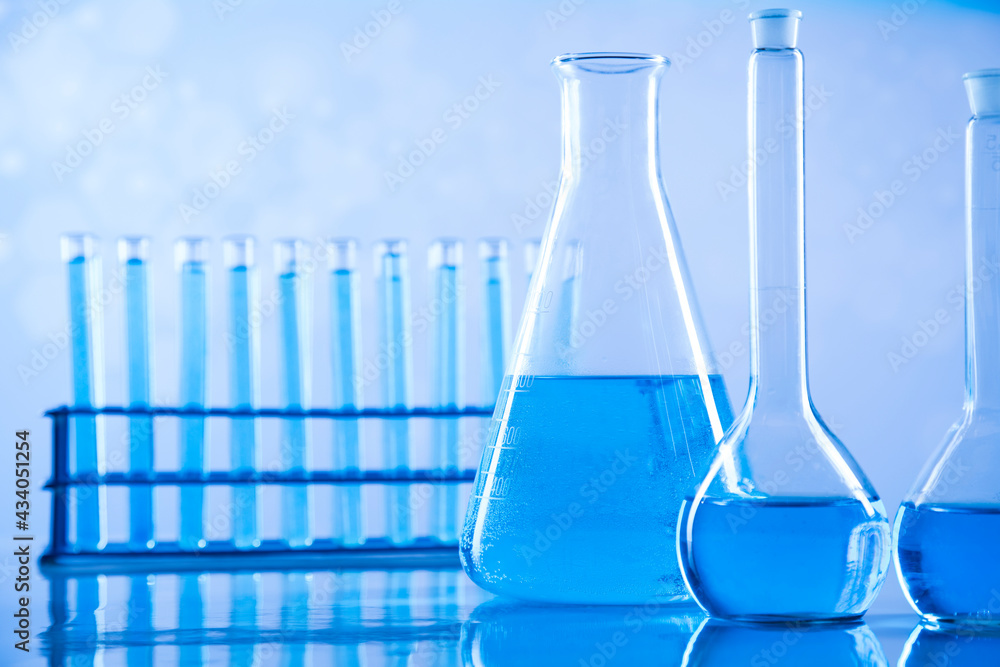 Development, Scientific glassware for chemical experiment Development, Scientific glassware for chemical experiment