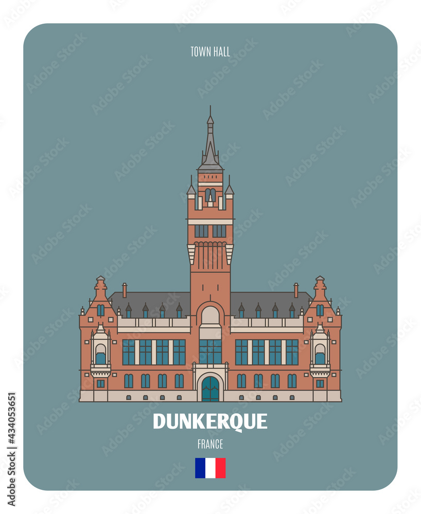 City Hall in Dunkerque, France