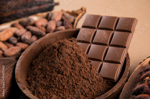 Bar Of Chocolate, Cocoa Beans
