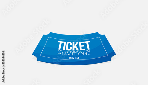 Tickets icon. Flat design. Vector illustration
