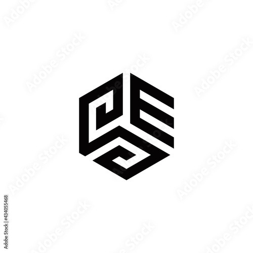s e se initial logo design vector template