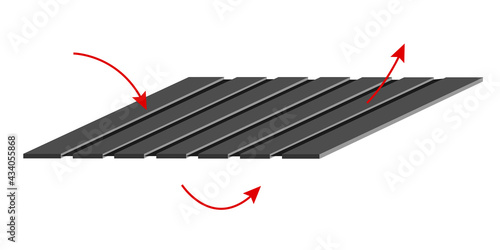 Breathable elastic fabric, vector illustration diagram. Compression material for medical devices