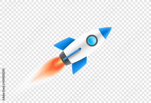 Rocket with the flame isolated on transparent background Free Download Rocket with the flame isolated on transparent background - GFXLoad