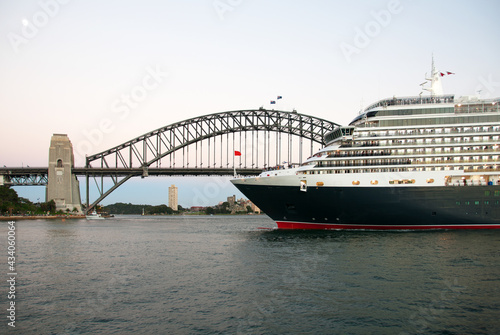 Luxury Cruise Liner in Sydney Harbour, Australia © Phillip Minnis
