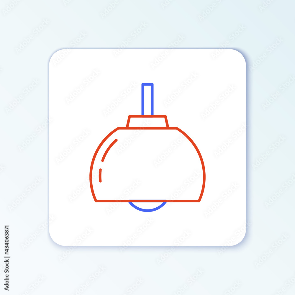 Line Chandelier icon isolated on white background. Colorful outline concept. Vector Line Chandelier icon isolated on white background. Colorful outline concept. Vector