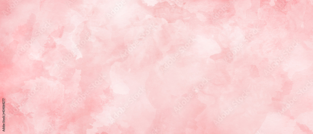 Abstract soft pink and white watercolor background