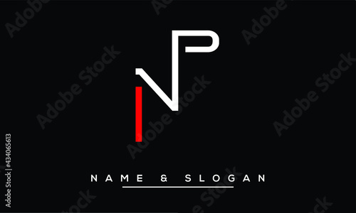 NP,  PN,  N,  P   Abstract Letters Logo Monogram