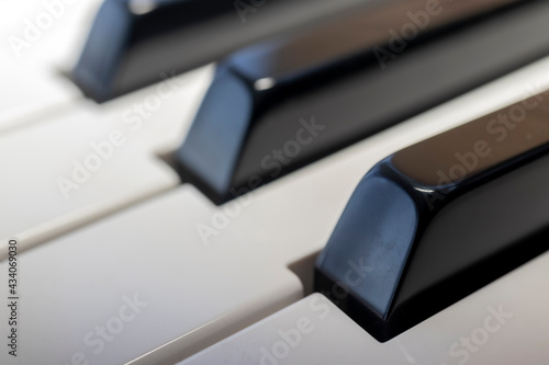 piano keys  close-up. about music.