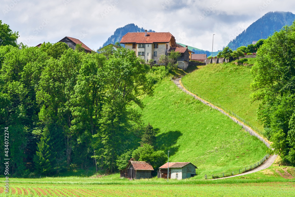 Rural view in Switzerland