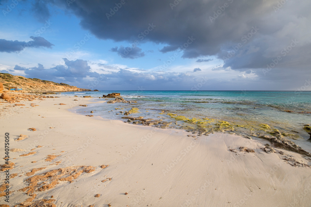 Migjorn Es Copinyar beach, Formentera, Pitiusas Islands, Balearic Community, Spain Migjorn Es Copinyar beach, Formentera, Pitiusas Islands, Balearic Community, Spain