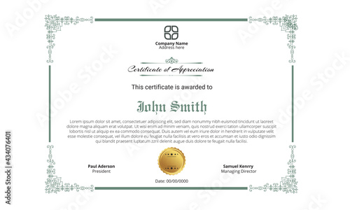 Certificate of Appreciation Template