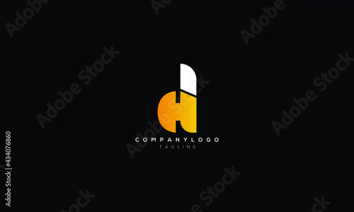 HD DH H AND D Abstract initial monogram letter alphabet logo design