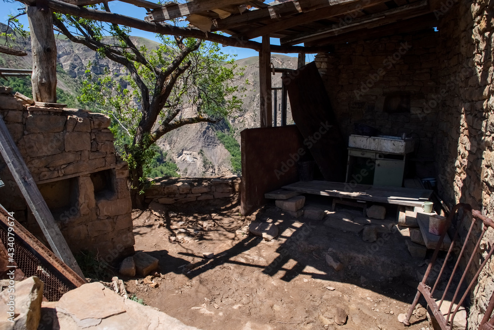 The ghost village of Gamsutl is the oldest settlement in the Republic of Dagestan. It is unique for its unusual architecture, similar to the city of Machu Picchu in Peru. At the moment it is abandone The ghost village of Gamsutl is the oldest settlement in the Republic of Dagestan. It is unique for its unusual architecture, similar to the city of Machu Picchu in Peru. At the moment it is abandone