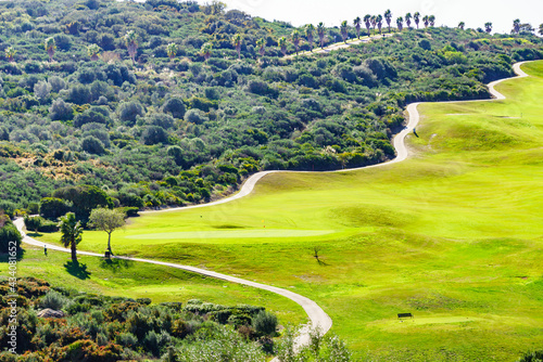 Golf course in Spain photo