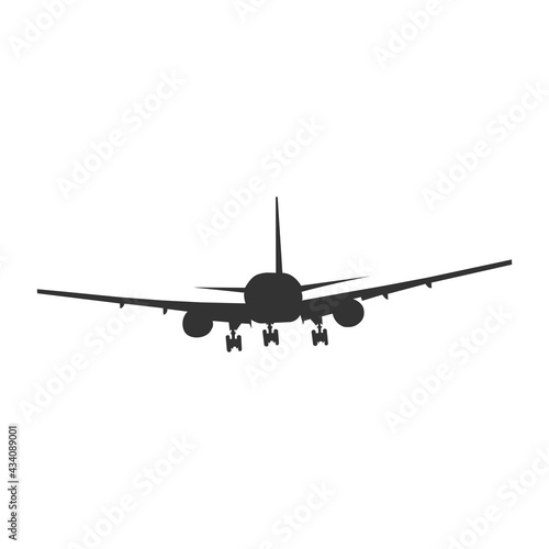 Airplane icon isolated on white background. Plane symbol modern, simple, vector, icon for website design, mobile app, ui. Vector Illustration