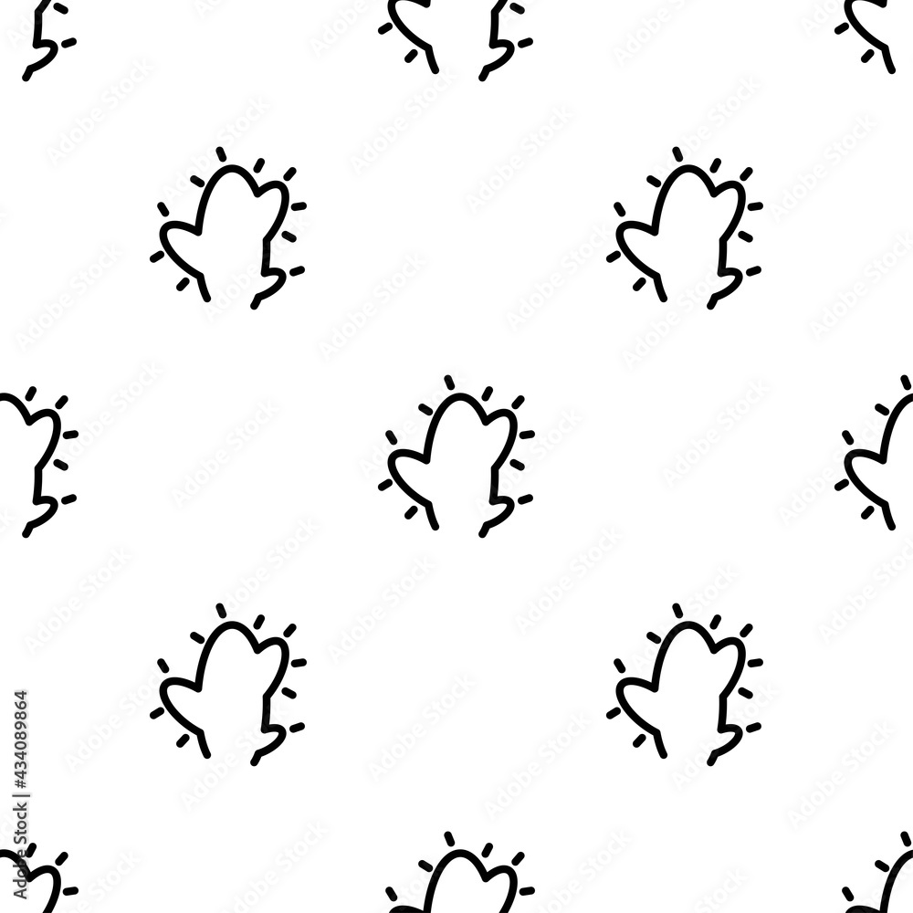 Cactus seamless pattern isolated on white background.