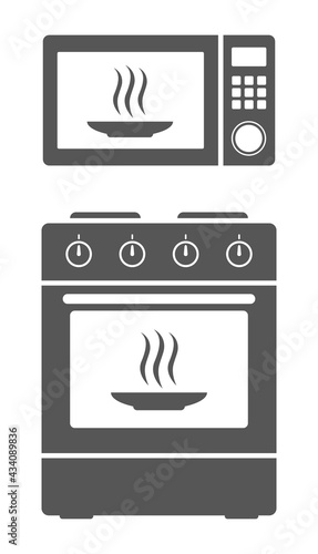 Microwave oven icon