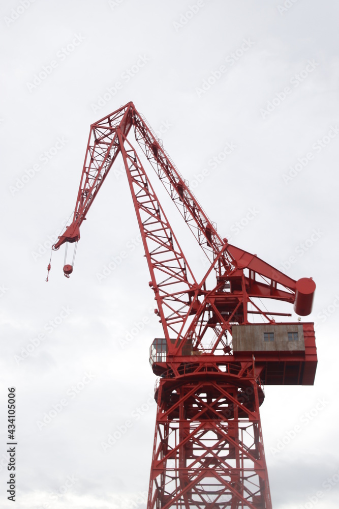 Crane in the harbor of Bilbao
