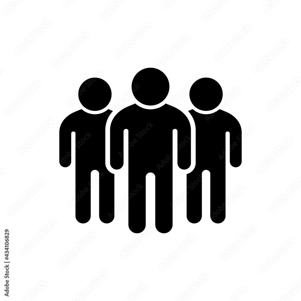 People group or team glyph icon People group or team glyph icon