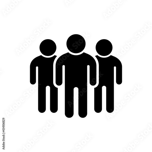 People group or team glyph icon