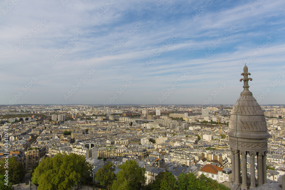 Paris, view from Basilica on Monmartre