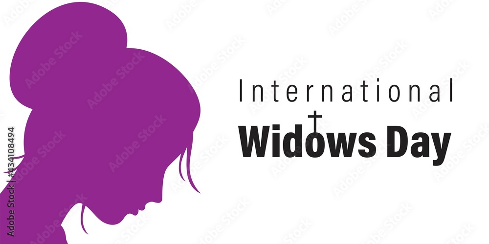 vector illustration for international widows days