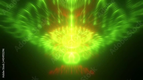 Wallpaper Mural red and green color light pattern background Torontodigital.ca