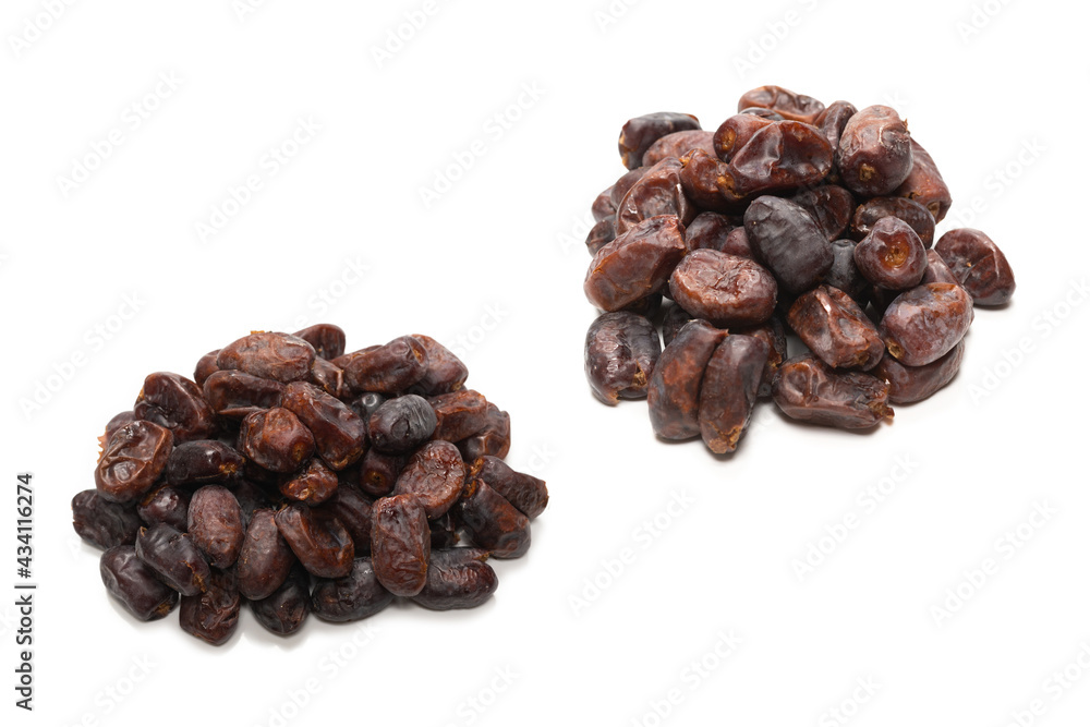 Dried dates isolated on white background. Dried dates isolated on white background.