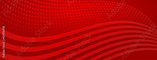 USA independence day abstract background with elements of american flag in red colors