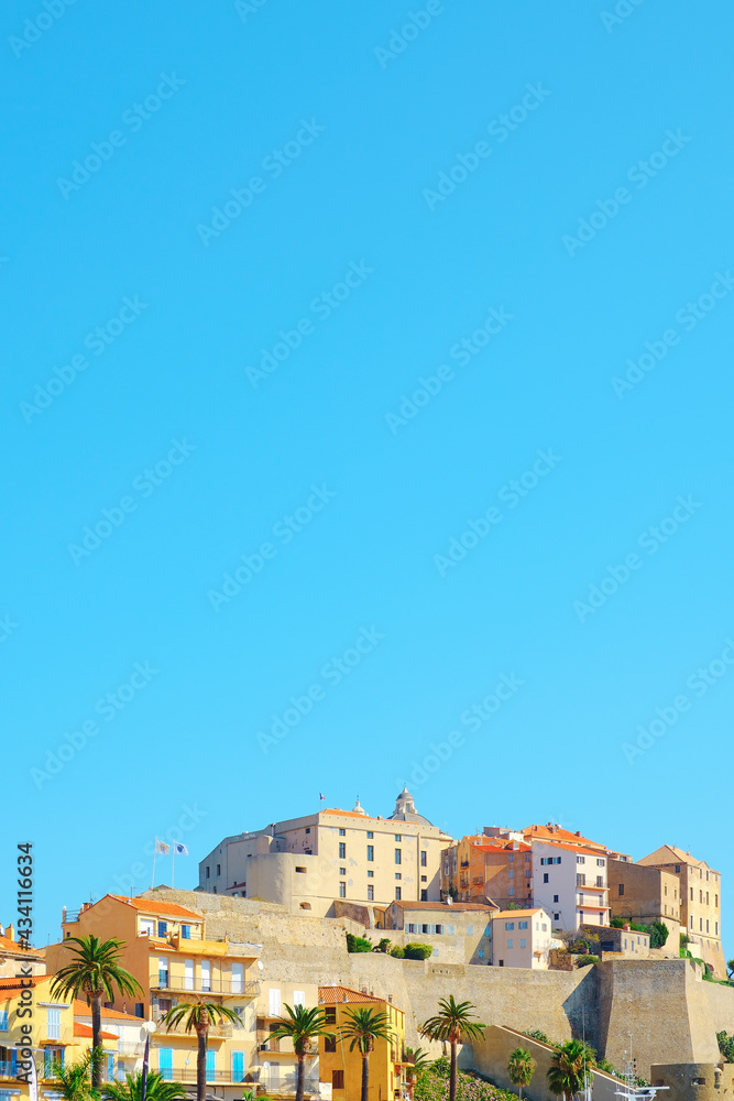 the citadel of Calvi, in Corsica, France