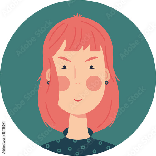 Avatar for the insidious red-haired or ginger hair ruddy girl.