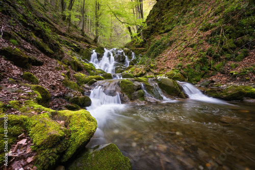 Spring landscape near the town of Teteven  Stara planina Mountains  Bulgaria