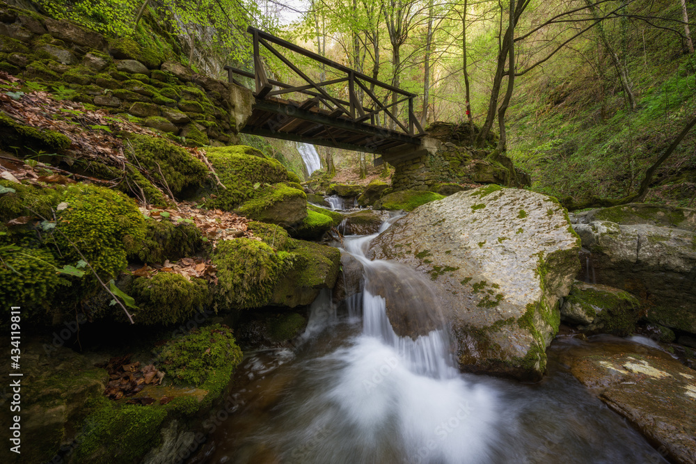 Spring landscape near the town of Teteven, Stara planina Mountains, Bulgaria Spring landscape near the town of Teteven, Stara planina Mountains, Bulgaria