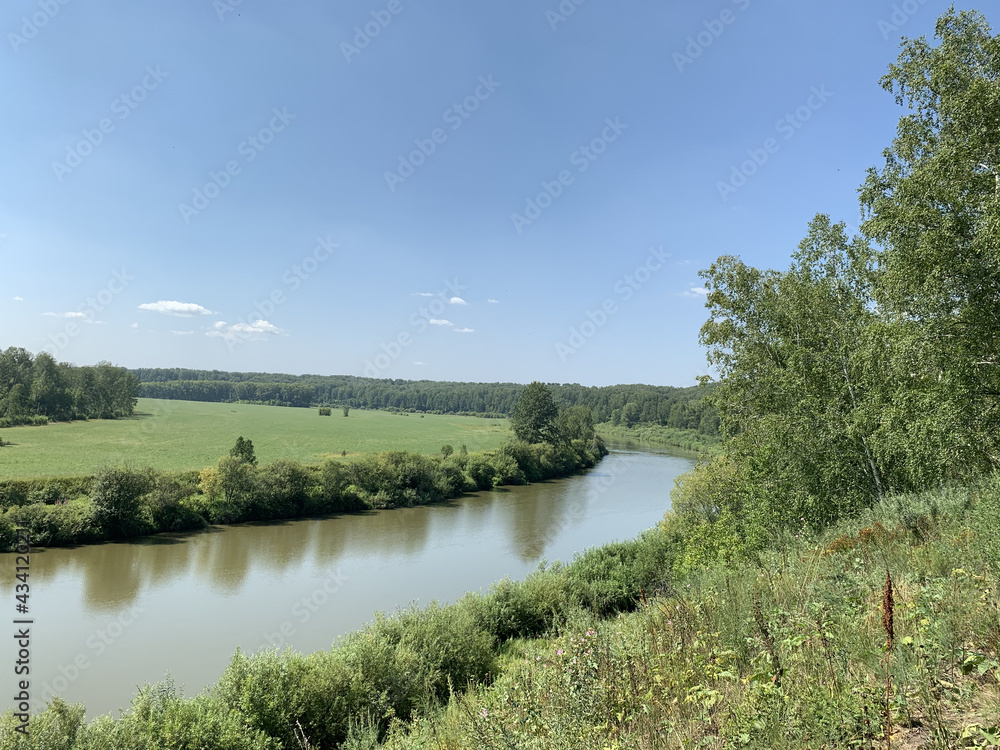 Fototapeta premium landscape with river